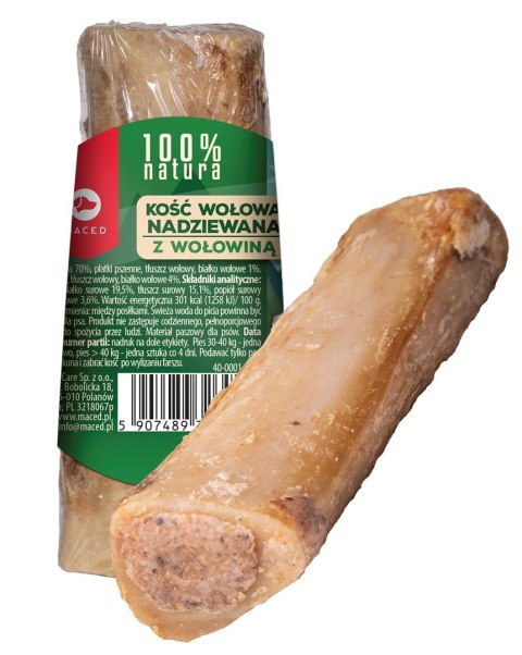 MACED Kość Nadziewana z Wołowiną 150g dla psa MACED Kość Nadziewana z Wołowiną 150g dla psa