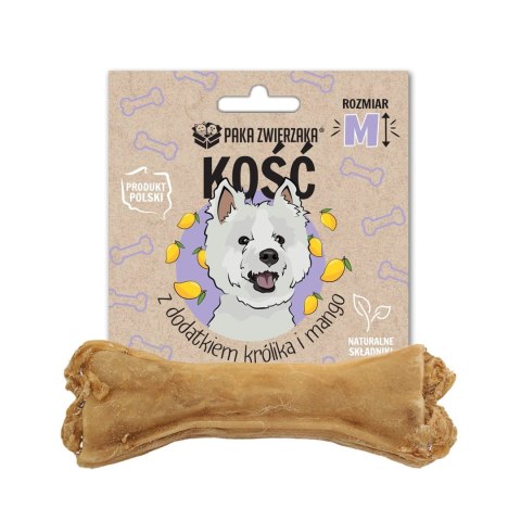 Paka Zwierzaka Kość z dodatkiem królika i mango M-12 cm 55g Paka Zwierzaka Kość z dodatkiem królika i mango M-12 cm 55g
