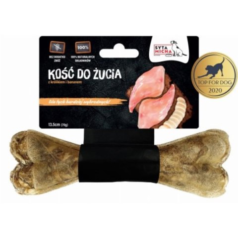 SYTA MICHA Kość do żucia królik z bananem 13,5cm SYTA MICHA Kość do żucia królik z bananem 13,5cm