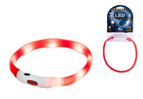 HILTON LED Obroża Silikonowa 1,4x0,8x40cm z USB dla psa HILTON LED Obroża Silikonowa 1,4x0,8x40cm z USB dla psa