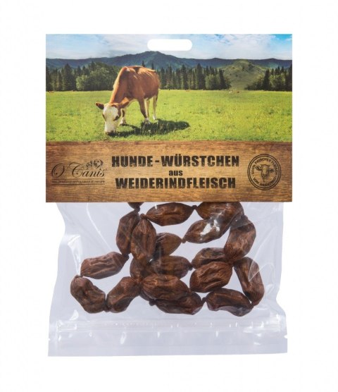 O'CANIS Mini kiełbaski z wołowiny - przysmak dla psa - 100 g O'CANIS Mini kiełbaski z wołowiny - przysmak dla psa - 100 g