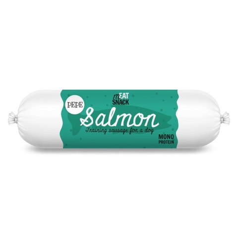 Paka Zwierzaka Pepe kiełbaski meat snack łosoś 200g Paka Zwierzaka Pepe kiełbaski meat snack łosoś 200g