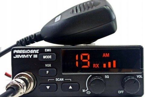 CB Radio PRESIDENT Jimmy 3 III 12V ASC 12V AM FM CB Radio PRESIDENT Jimmy 3 III 12V ASC 12V AM FM