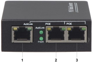 SWITCH POE SPS-2P/1 3-PORTOWY