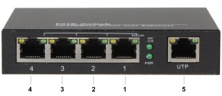 SWITCH POE SPS-4P/1 5-PORTOWY
