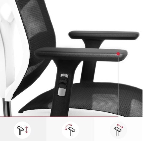 Fotel gamingowy DIABLO V-BASIC fotel biało-czarny Fotel gamingowy DIABLO V-BASIC fotel biało-czarny