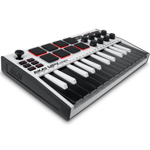 AKAI MPK MINI 3 WHITE - Mini klawiatura sterująca AKAI MPK MINI 3 WHITE - Mini klawiatura sterująca