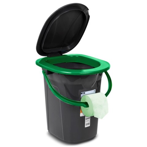 GREENBLUE TOALETA TURYSTYCZNA, CZARNO-ZIELONA GB320BG