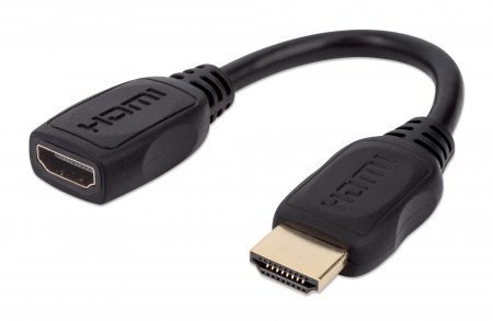 MANHATTAN PRZEDŁUŻACZ KABEL HDMI-HDMI 2.0 M/F 20CM MANHATTAN PRZEDŁUŻACZ KABEL HDMI-HDMI 2.0 M/F 20CM