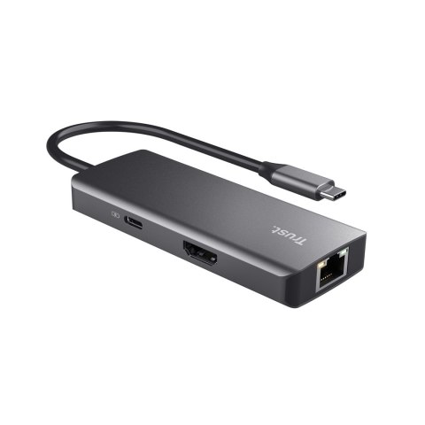 Multi-Port Adapter Trust DALYX 6-IN-1 USB-C Silver Multi-Port Adapter Trust DALYX 6-IN-1 USB-C Silver