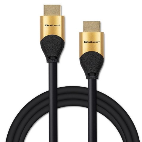QOLTEC KABEL HDMI V2.1 ULTRA HIGH SPEED 8K | 60HZ | 28AWG | GOLD | 3M QOLTEC KABEL HDMI V2.1 ULTRA HIGH SPEED 8K | 60HZ | 28AWG | GOLD | 3M