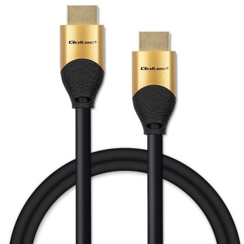 QOLTEC KABEL HDMI V2.1 ULTRA HIGH SPEED 8K | 60HZ | 30AWG | GOLD QOLTEC KABEL HDMI V2.1 ULTRA HIGH SPEED 8K | 60HZ | 30AWG | GOLD