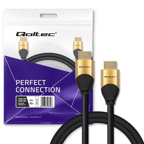 QOLTEC KABEL HDMI V2.1 ULTRA HIGH SPEED 8K | 60HZ | 30AWG | GOLD QOLTEC KABEL HDMI V2.1 ULTRA HIGH SPEED 8K | 60HZ | 30AWG | GOLD
