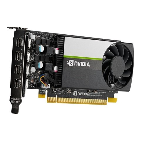 Karta graficzna PNY NVIDIA T1000 8GB, GDDR6, 4x mini DisplayPort, PCI Express 3.0, LP - ATX bracket, Small Box Karta graficzna PNY NVIDIA T1000 8GB, GDDR6, 4x mini DisplayPort, PCI Express 3.0, LP - ATX bracket, Small Box