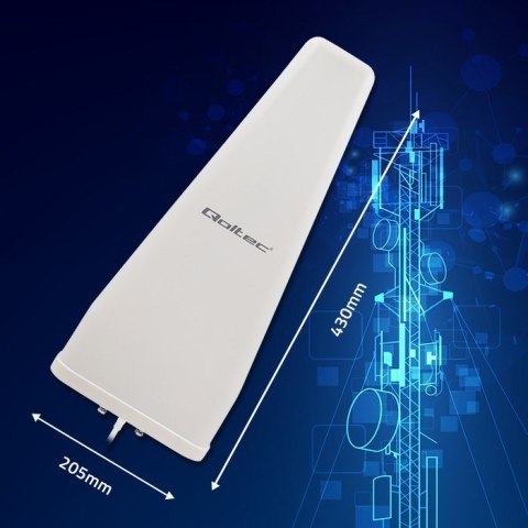 QOLTEC ANTENA 4G LTE DUAL | 14DBI | DOOKÓLNA | ZEWNĘTRZNA QOLTEC ANTENA 4G LTE DUAL | 14DBI | DOOKÓLNA | ZEWNĘTRZNA