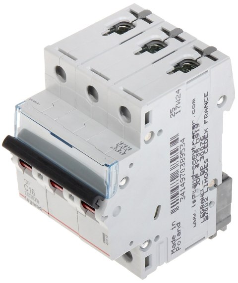 WYŁĄCZNIK NADPRĄDOWY LE-403545 TRÓJFAZOWY 16 A TYP C LEGRAND WYŁĄCZNIK NADPRĄDOWY LE-403545 TRÓJFAZOWY 16 A TYP C LEGRAND
