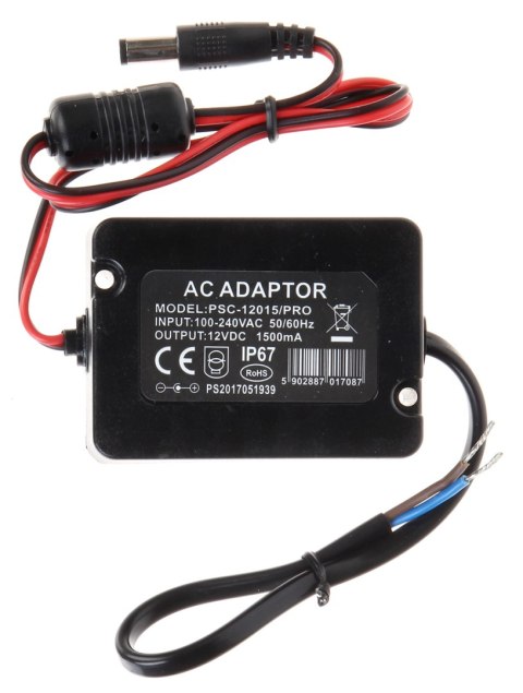 ZASILACZ PSC-12015/PRO 12 V DC 1.5 A ZASILACZ PSC-12015/PRO 12 V DC 1.5 A
