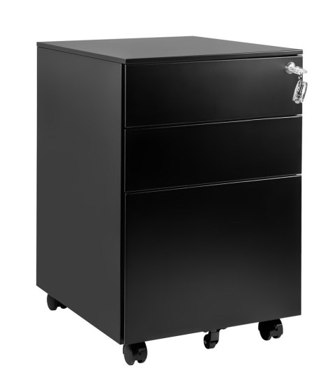 Kontener metalowy z zamkiem XD-040-3 Czarny Kontener metalowy z zamkiem XD-040-3 Czarny