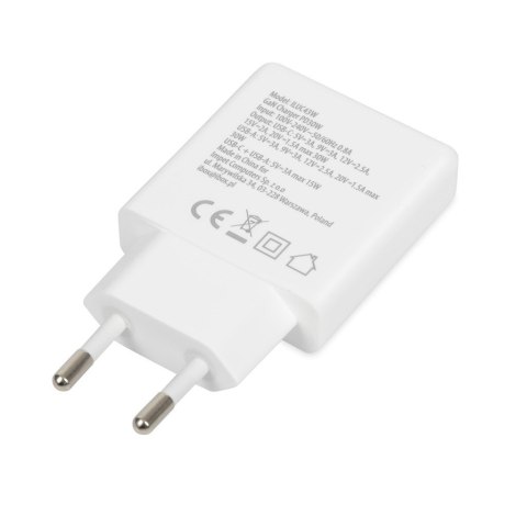 IBOX ŁADOWARKA UNIWERSALNA C-43 GAN PD30W SLIM USB A+C WHITE IBOX ŁADOWARKA UNIWERSALNA C-43 GAN PD30W SLIM USB A+C WHITE