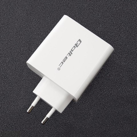 QOLTEC ŁADOWARKA SIECIOWA 63W | 5-20V | 1.5-3A | USB TYP C PD | USB QC 3.0 | BIAŁA QOLTEC ŁADOWARKA SIECIOWA 63W | 5-20V | 1.5-3A | USB TYP C PD | USB QC 3.0 | BIAŁA