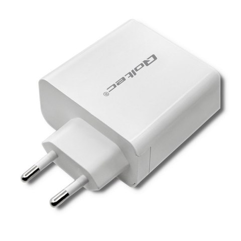 QOLTEC ŁADOWARKA SIECIOWA 63W | 5-20V | 1.5-3A | USB TYP C PD | USB QC 3.0 | BIAŁA QOLTEC ŁADOWARKA SIECIOWA 63W | 5-20V | 1.5-3A | USB TYP C PD | USB QC 3.0 | BIAŁA