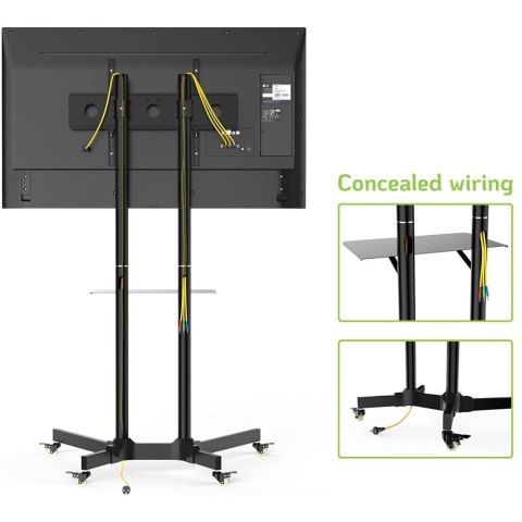 TECHLY STOJAK MOBILNY TV LED/LCD 30-65 CALI 60KG 1 TECHLY STOJAK MOBILNY TV LED/LCD 30-65 CALI 60KG 1