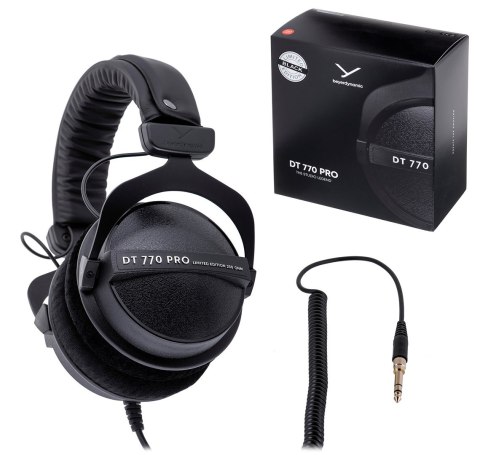 Beyerdynamic DT 770 PRO 250 OHM BLACK LIMITED EDITION - Słuchawki studyjne zamknięte Beyerdynamic DT 770 PRO 250 OHM BLACK LIMITED EDITION - Słuchawki studyjne zamknięte