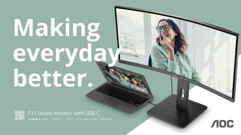 MONITOR AOC LED 34" CU34P3CV MONITOR AOC LED 34" CU34P3CV