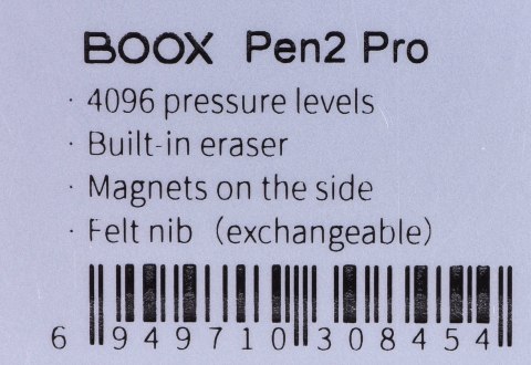 Onyx Boox Pen 2 Pro rysik z gumką Czarny Onyx Boox Pen 2 Pro rysik z gumką Czarny