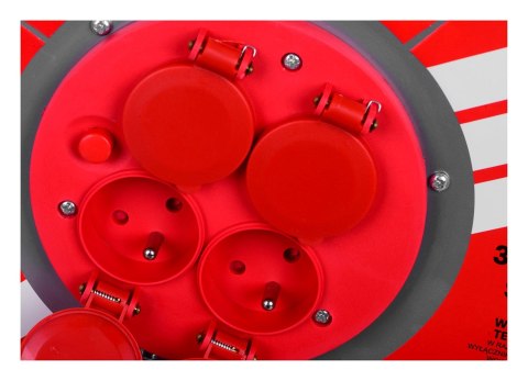 Przedłużacz elektryczny bębnowy 25M VERTEX 3x2,5mm PB25METAL czarny Przedłużacz elektryczny bębnowy 25M VERTEX 3x2,5mm PB25METAL czarny