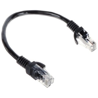PATCHCORD RJ45/0.2-BLACK 0.2 m