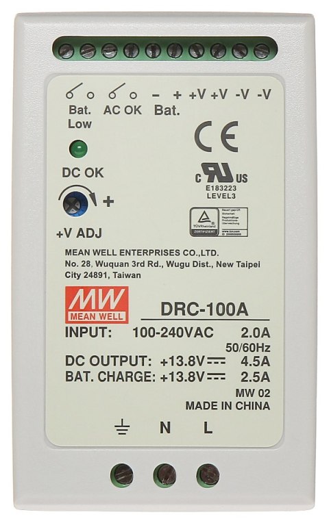 ZASILACZ BUFOROWY IMPULSOWY DRC-100A MEAN WELL ZASILACZ BUFOROWY IMPULSOWY DRC-100A MEAN WELL