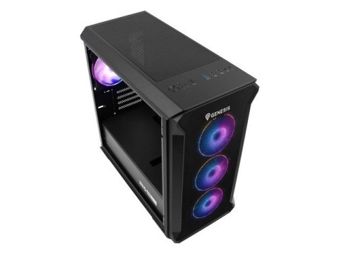 Obudowa NATEC Genesis Irid 503 ARGB NPC-1559 (Micro ATX. Mini ITX; kolor czarny) Obudowa NATEC Genesis Irid 503 ARGB NPC-1559 (Micro ATX. Mini ITX; kolor czarny)