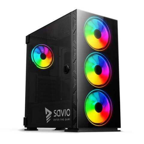 SAVIO OBUDOWA PC PRIME X1 ARGB GLASS SAVGC-PRIMEX1 SAVIO OBUDOWA PC PRIME X1 ARGB GLASS SAVGC-PRIMEX1