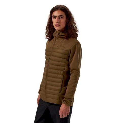 Kurtka hybrydowa męska Berghaus Vaskye Hooded Hybrid Jacket roz. L brązowa Kurtka hybrydowa męska Berghaus Vaskye Hooded Hybrid Jacket roz. L brązowa