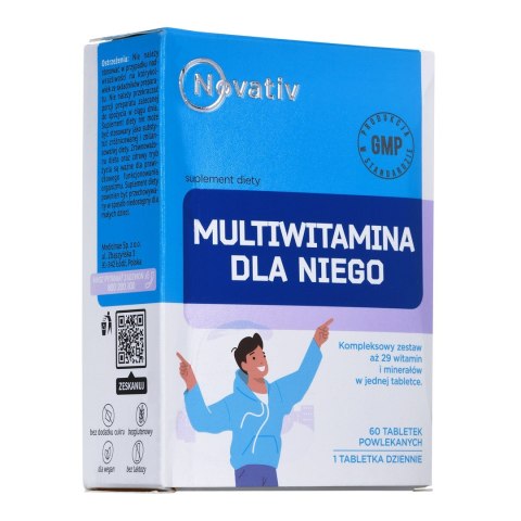 Novativ Multiwitamina dla Niego 60 tabletek powlekanych Novativ Multiwitamina dla Niego 60 tabletek powlekanych