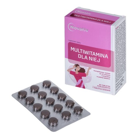 Novativ Multiwitamina dla Niej, 60 tabletek powlekanych Novativ Multiwitamina dla Niej, 60 tabletek powlekanych