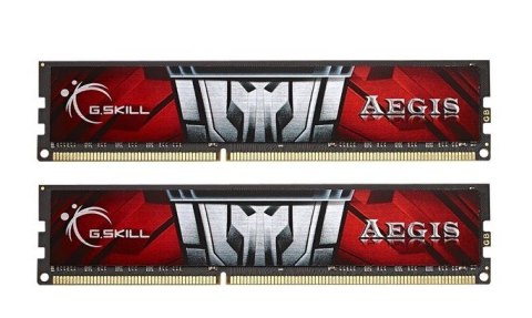 Zestaw pamięci G.SKILL Aegis F3-1600C11D-16GIS (DDR3 DIMM; 2 x 8 GB; 1600 MHz; CL11) Zestaw pamięci G.SKILL Aegis F3-1600C11D-16GIS (DDR3 DIMM; 2 x 8 GB; 1600 MHz; CL11)