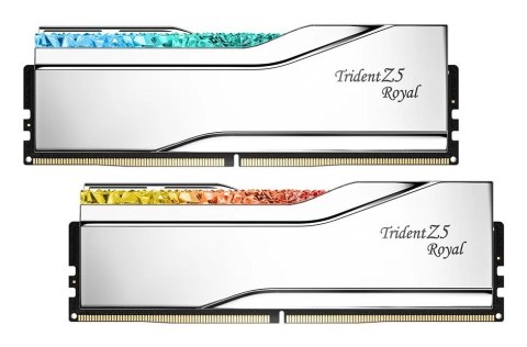 G.SKILL TRIDENT Z5 ROYAL RGB DDR5 2X16GB 6000MHZ CL28 SILVER F5-6000J2836G16GX2-TR5S G.SKILL TRIDENT Z5 ROYAL RGB DDR5 2X16GB 6000MHZ CL28 SILVER F5-6000J2836G16GX2-TR5S