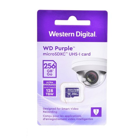 Karta pamięci WD Purple microSDXC WDD0256G1P0C (256GB; Class 10, Class U1) Karta pamięci WD Purple microSDXC WDD0256G1P0C (256GB; Class 10, Class U1)