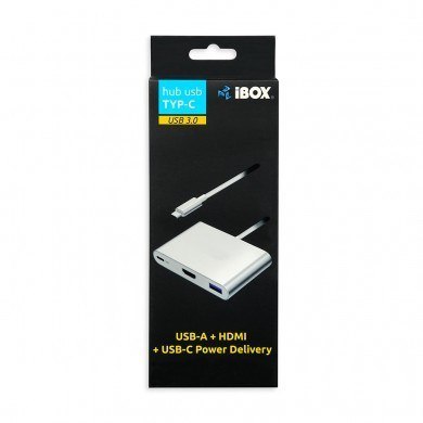 Adapter IBOX IUH3CFT1 (kolor srebrny) Adapter IBOX IUH3CFT1 (kolor srebrny)