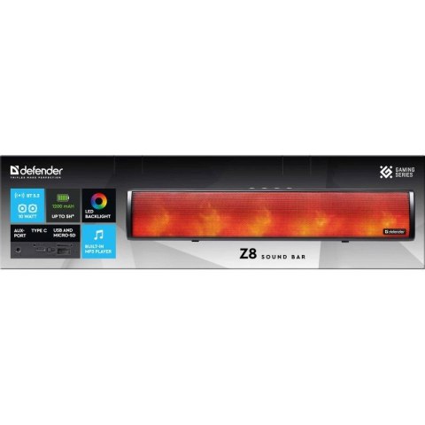 DEFENDER GŁOŚNIK SOUNDBAR Z8 10W LED BLUETOOTH DEFENDER GŁOŚNIK SOUNDBAR Z8 10W LED BLUETOOTH