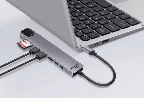 MEDIA-TECH HUB USB 8 IN 1 GIGA LAN HUB MT5046 MEDIA-TECH HUB USB 8 IN 1 GIGA LAN HUB MT5046