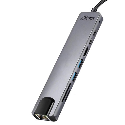 MEDIA-TECH HUB USB 8 IN 1 GIGA LAN HUB MT5046 MEDIA-TECH HUB USB 8 IN 1 GIGA LAN HUB MT5046
