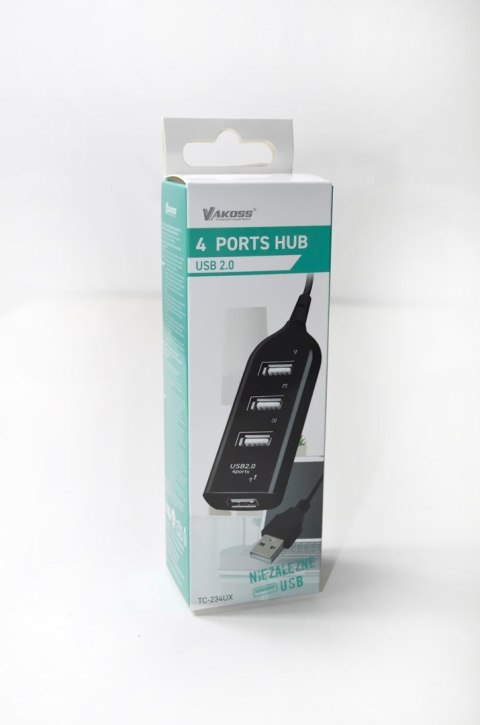 VAKOSS HUB USB 2.0 4 PORTY TC-234UX VAKOSS HUB USB 2.0 4 PORTY TC-234UX