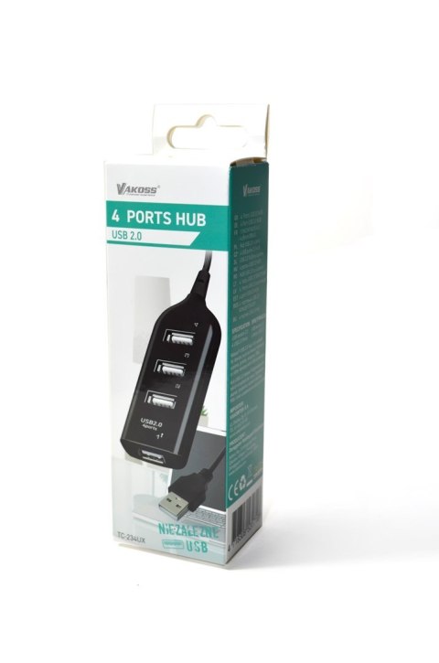 VAKOSS HUB USB 2.0 4 PORTY TC-234UX VAKOSS HUB USB 2.0 4 PORTY TC-234UX
