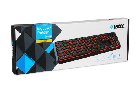 Klawiatura IBOX PULSAR IKS620 (USB 2.0; (US); kolor czarny) Klawiatura IBOX PULSAR IKS620 (USB 2.0; (US); kolor czarny)