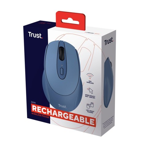 Mysz TRUST ZAYA Wireless Rechargeable Mouse BLUE (25039) Mysz TRUST ZAYA Wireless Rechargeable Mouse BLUE (25039)