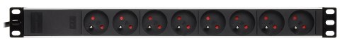 LISTWA ZASILAJĄCA PD-8/RACK/IEC LISTWA ZASILAJĄCA PD-8/RACK/IEC