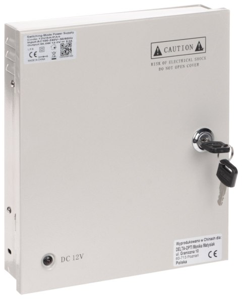 ZASILACZ IMPULSOWY 12V/8A/PA9 ZASILACZ IMPULSOWY 12V/8A/PA9